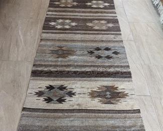 Zapotec Muted Greys Runner 9 X 2'