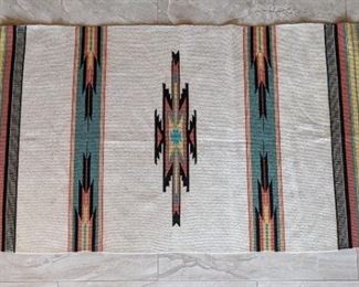 Chimayo White Wool Rug, 4 X 2'