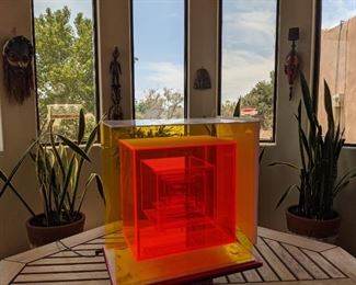 MCM Leroy Lamis #130 Plexiglass Sculpture, signed - AS IS