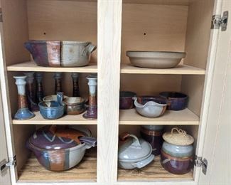 Drip Glaze Studio Pottery Signed HP - II