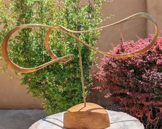 MCM Bronze Kinetic Möbius Strip Sculpture