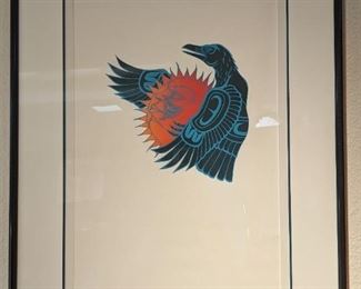 Dale James Pacific Northwest  'Raven Stole the Sun" LE 62/200 10 1/4 X 15" 