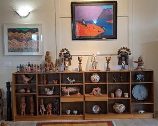 A mesmerizing collection of Native, Indigenous, South, Central and North American Art.                                                               Kathy Lehite, Raphael Sarracino, Hopi Kachinas