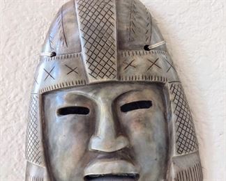 Vintage Aztec Mayan Hand Carved Stone Mask