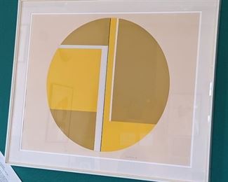 Ilya Bolotowsky "Yellow Tondo" LE 54/75 Serigraph