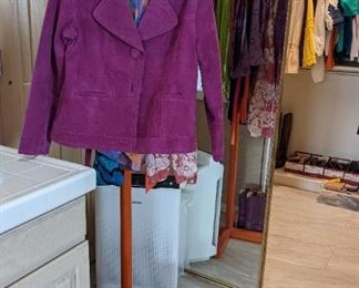 Fuschia Suede Jacket and Leather Boots