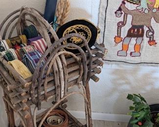 Hand Woven Belts, Leather Belts, Pakistani Hats, Rustic Planter