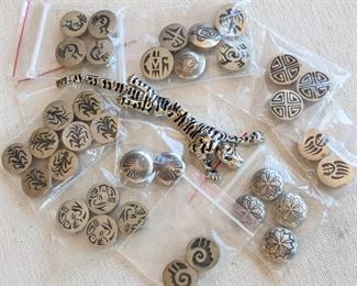 Navajo Silver Button Covers
