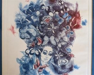 Matta D. "Marie Antoniette" 1961 Artist's Proof