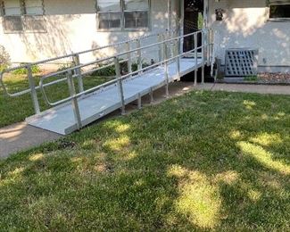 Handicap accessible ramp (not pictured - one extra section)