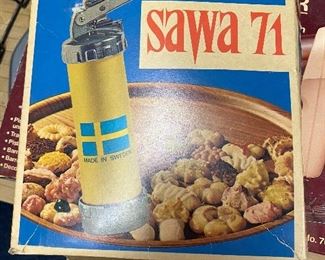 Vintage SAWA 71 Swedish cookie press