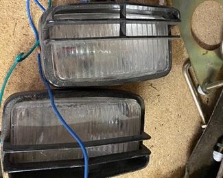 Pair of old tractor lights