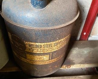 Welded Steel Supply Co metal can