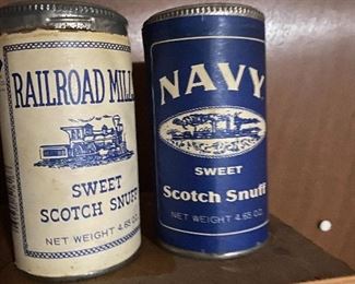 Sweet Scotch Snuff cans
