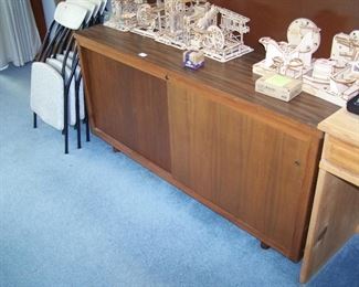 MID-CENTURY CREDENZA & GAMES