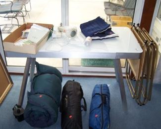 TV TRAYS, CONTEMPORARY DESK, SLEEPING BAG