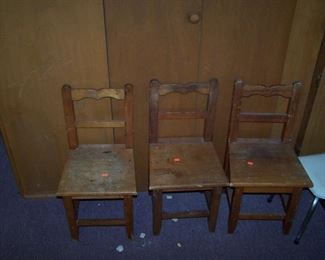 THREE KID'S CHAIRS