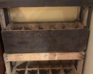 Antique French wine crates 