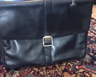 Leather laptop bag 