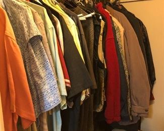 Men’s clothing - most are XL and/or tall 