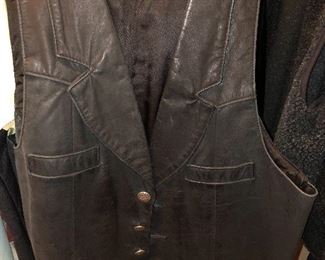 Leather vest 