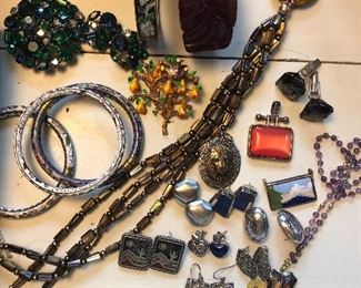 Sampling of jewelry - huge selection of costume and vintage jewelry 