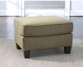 Ashley "Amenia" ottoman in mocha. Retail price: $249. Sale price here: $115. 
