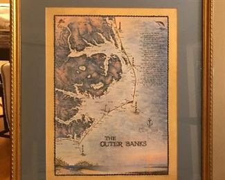 The Outer Banks print 23” x 28”,   $40