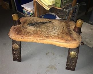 Antique Saddle Stool