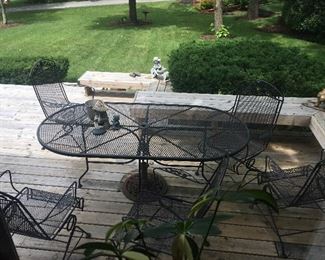 Wrought Iron Table and Chairs