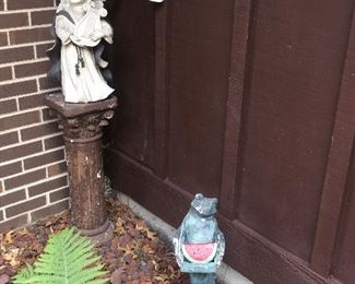 Outdoor Garden Sculpture, Stone Garden Figures