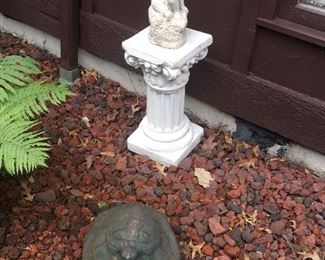 Outdoor Garden Sculpture, Stone Garden Figures; Turtle