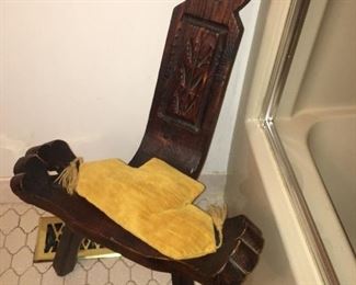 Antique Birth Chair