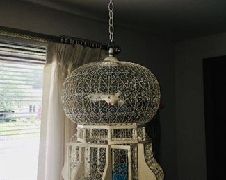 Hanging Wood Bird Cage