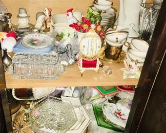 Serving Platters, Plates, Bowls, Glass, Crystal