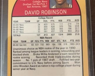 David Robinson rookie card