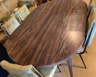 vintage dinette with 6 chairs