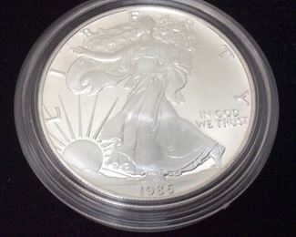 1986 SILVER AMERICAN EAGLE 1 OUNCE, UNCIRCULATED