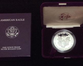 1986 SILVER AMERICAN EAGLE 1 OUNCE, UNCIRCULATED