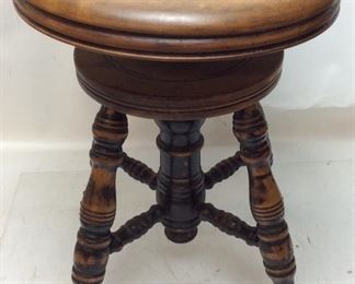 ANTIQUE CLAW FOOT STOOL