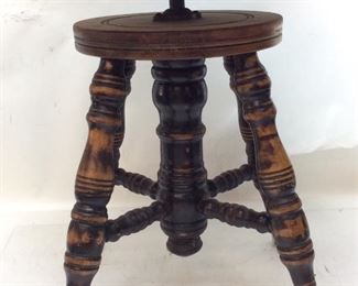 ANTIQUE CLAW FOOT STOOL