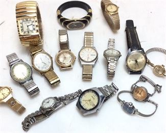 TIMEX, WALTHAM, BENRUSS, CARVELLE WATCHES, JEWELRY