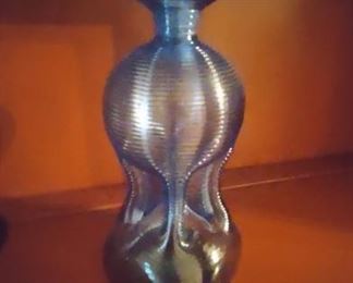 Antique Blue Glass Bottle