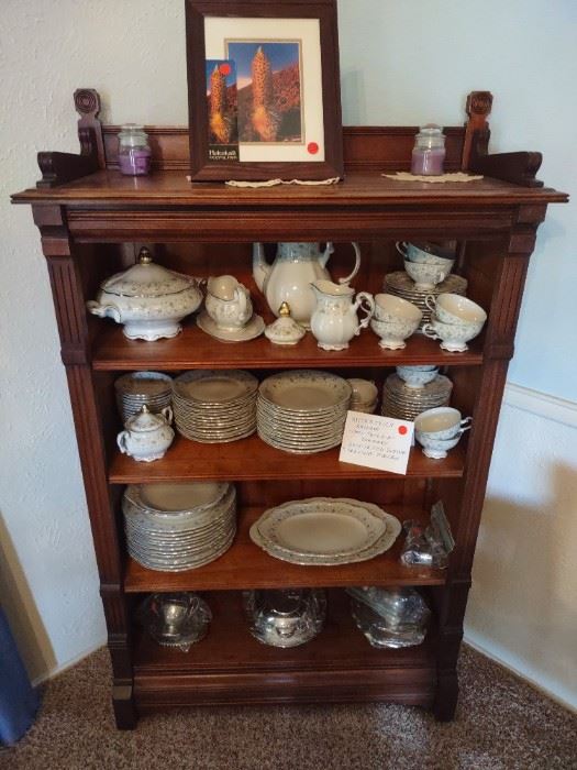1 Antique Book case with adjustable shelves