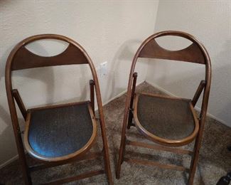 antique folding chairs