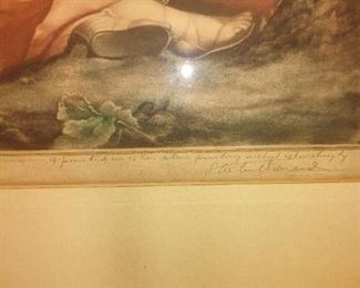 Diana the Huntress Print signature