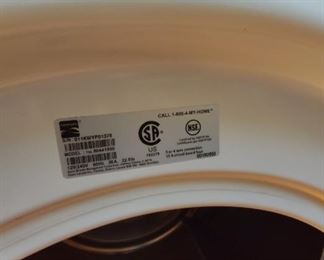 Kenmore Dryer Label