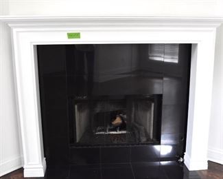 Wooden fireplace mantel -- $300