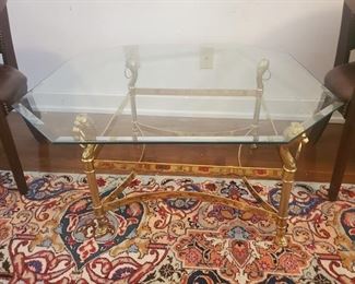 GLASS TOP COFFEE TABLE