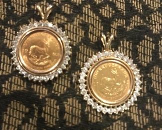 Krugerrand pendants